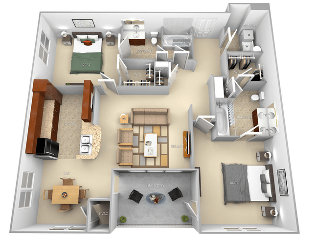 Floorplan - The Villagio Apartments