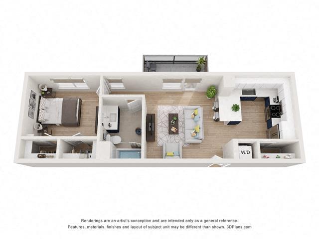 Floorplan - Evani 3223 Wilshire