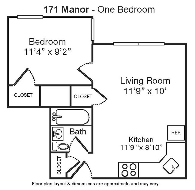 2.5 Room 1 Bed 1 Bath - 171 Company