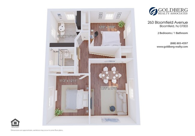 Floorplan - 263 Bloomfield Ave Apartments