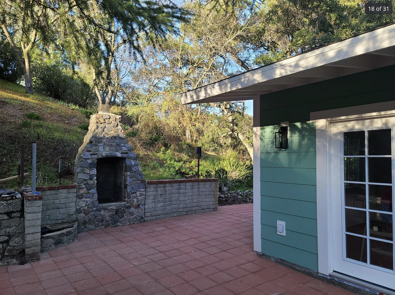 Outdoor Fireplace - 1501 Old Topanga Canyon Rd