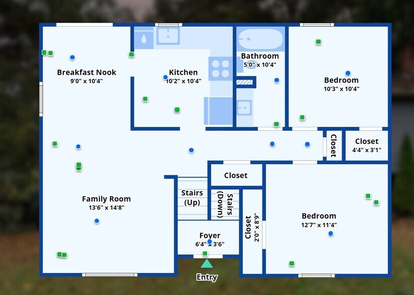 floor plan upper - 8435 Othello Pl