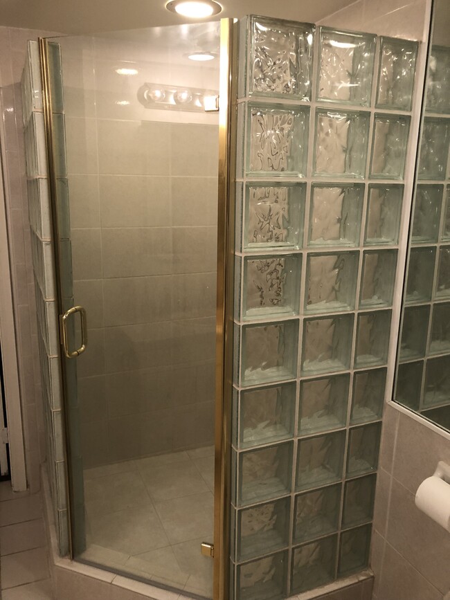 Glass block shower - 11670 W Sunset Blvd