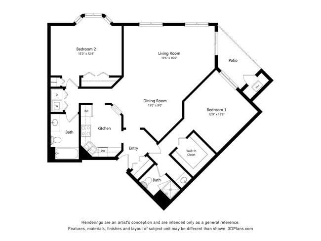 Floorplan - Crosby Pointe Apartments