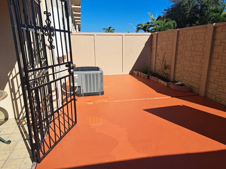 Private Patio with outside door - 5525 W 26th Ct