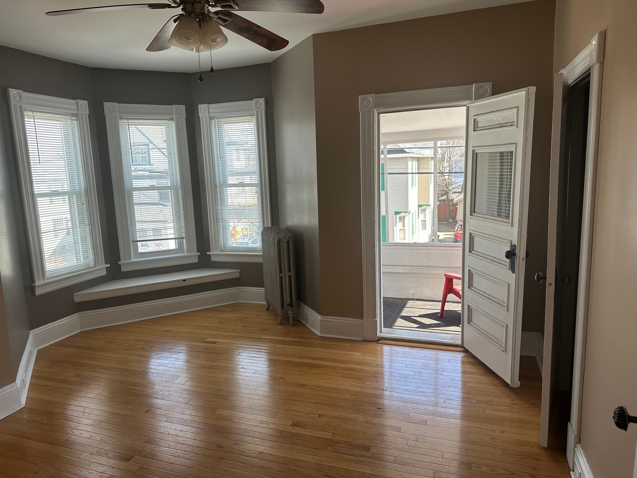 Bedroom 1 with porch - 225 Gibson St