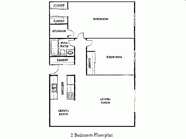 2BR/1BA - Valley Place Apartments