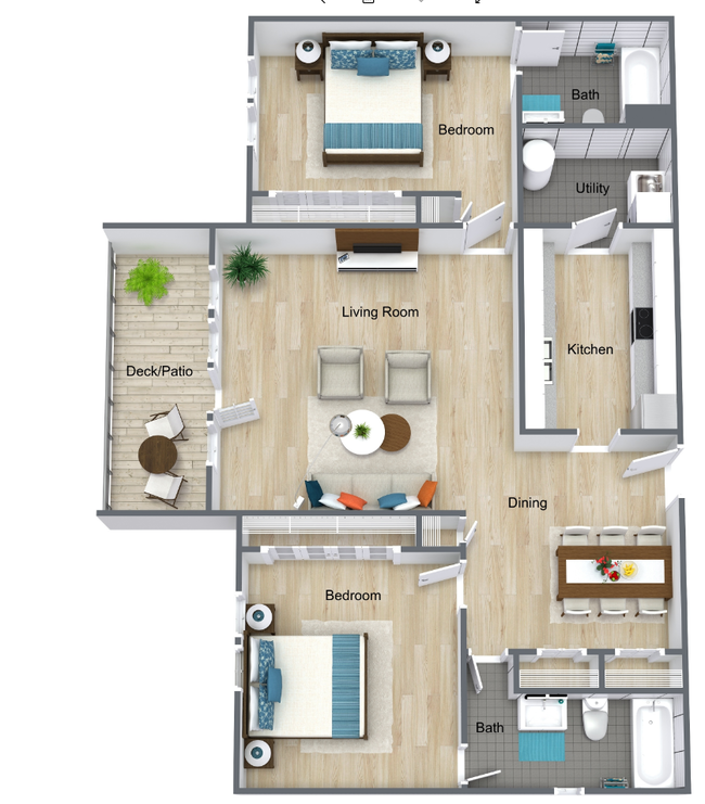 Floorplan - Saddlewood Apartments