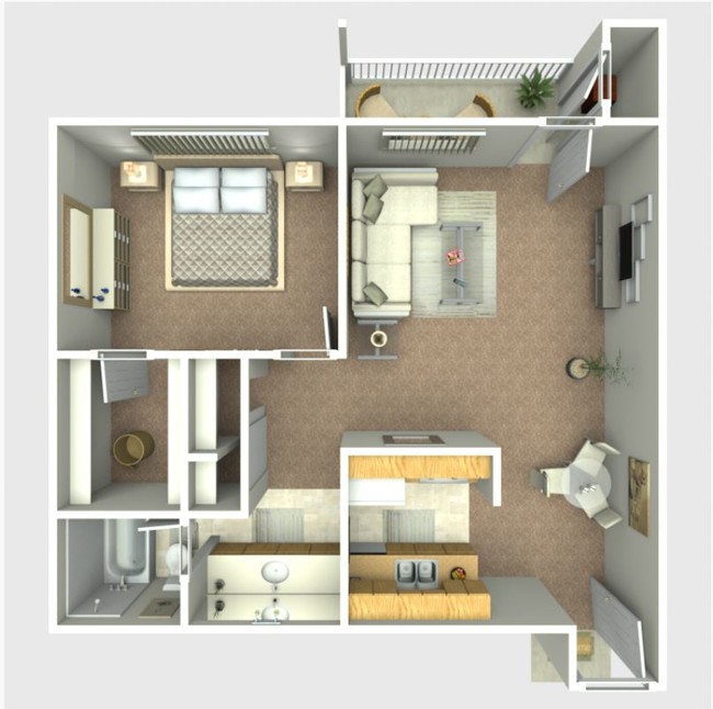 A3 Floor Plan - Agave Apartments