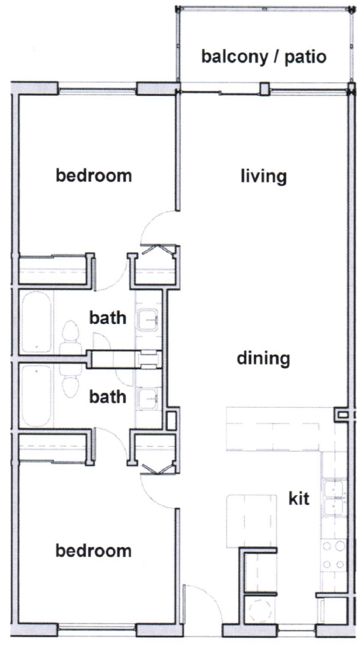 Floorplan - 1010 South Flores