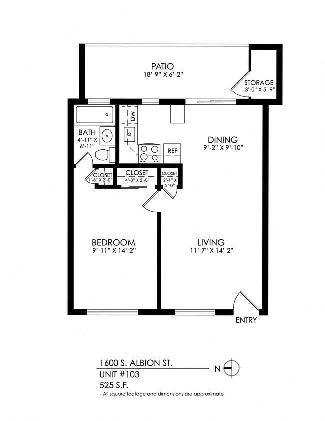 Floorplan - 1600 S Albion