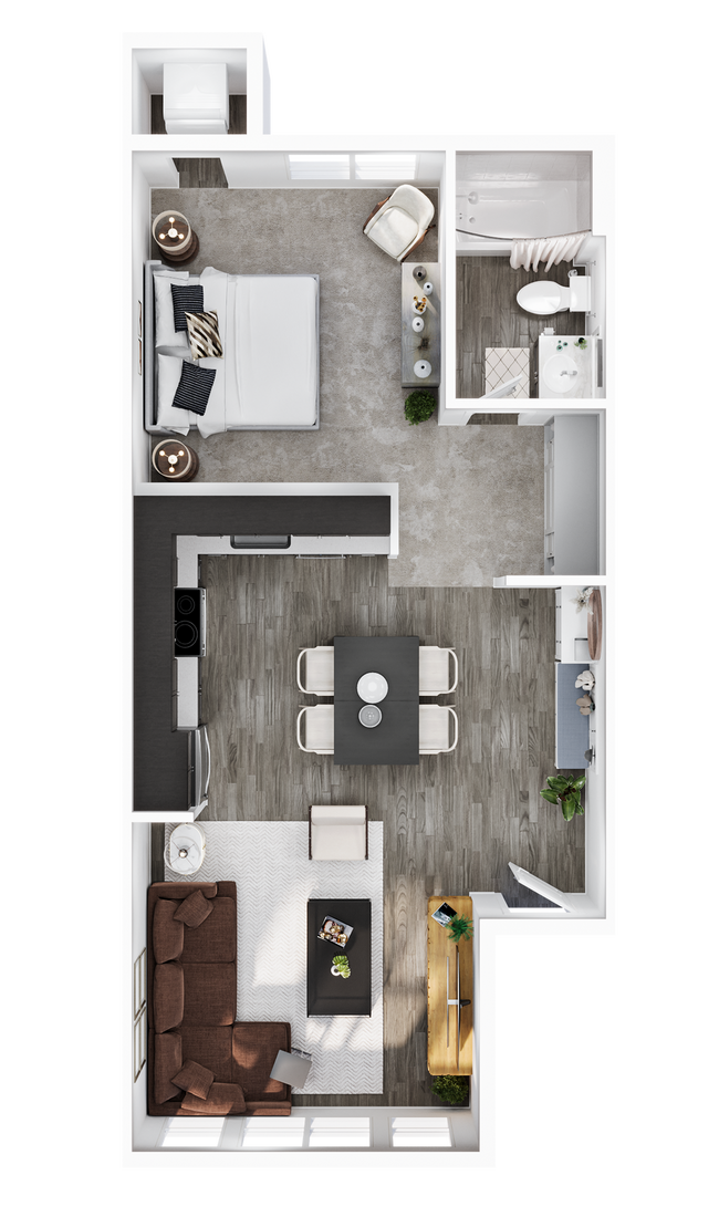 1x1 - Red Table Apartments