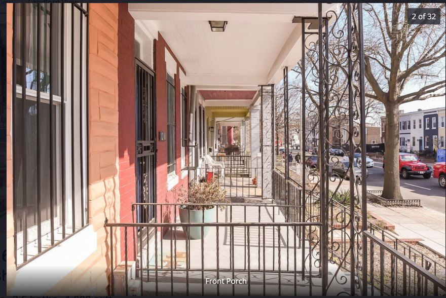 Front porch side view - 1216 Florida Ave NE