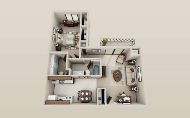 1BR/1BA - Weathervane