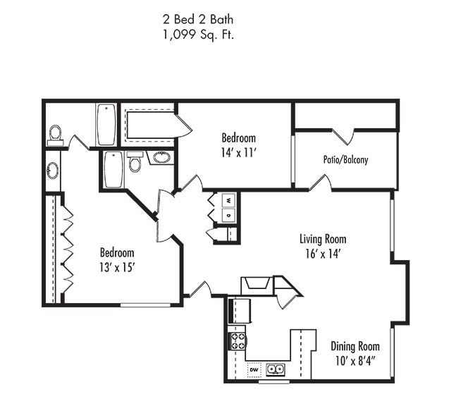 Floorplan - Canyon Villa Apartment Homes