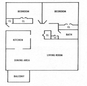 2BR/1BA - The Presidents Village