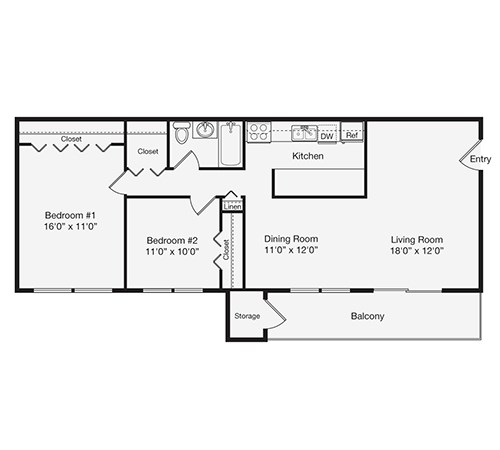 Floorplan - Signal Hill Apartments