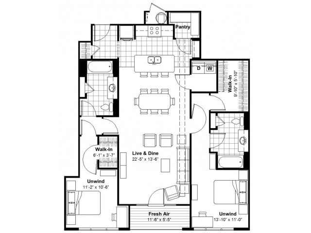 2 BR - Lofts at Union Hill