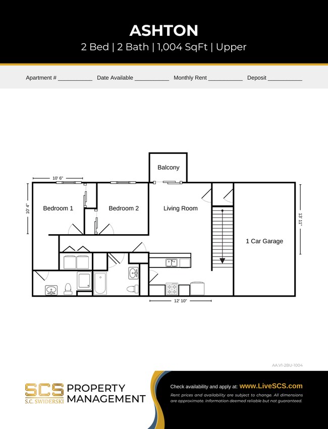 Floorplan - SCS Shawano Apartment Community