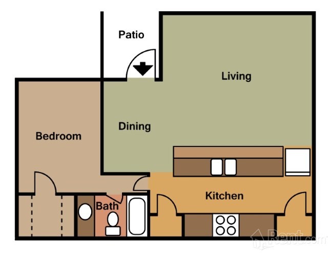 Floorplan - Athena Garden Apartments