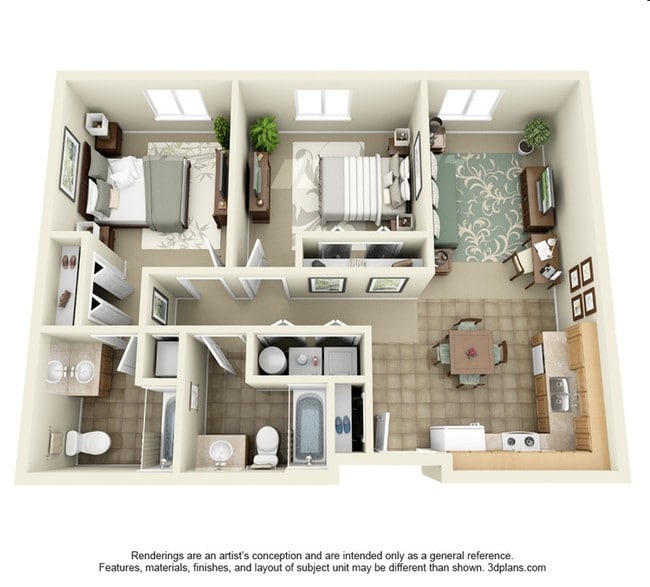 2BR/2BA - Liberty Square Apartments