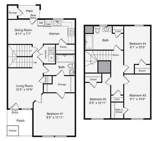 4BR/2BA - Pendleton Townhomes