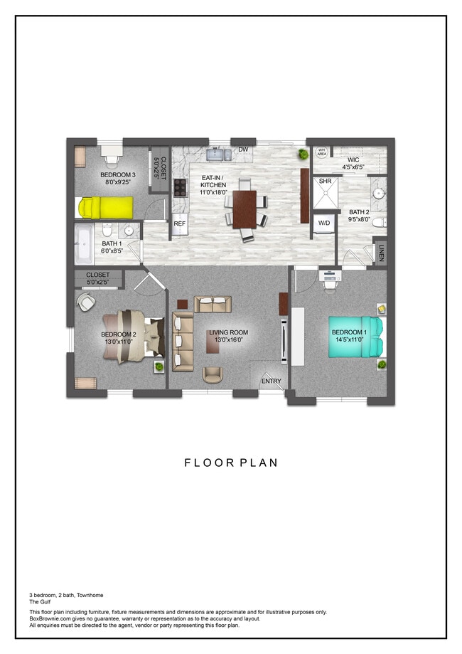 The Gulf Townhouse - Sq Ft - Hidden Harbor Villas