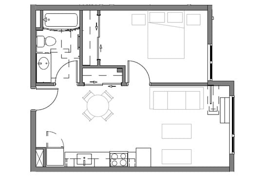 1 BEDROOM - Orchards of 82nd