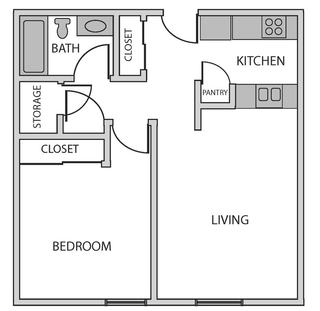 Floor Plan 1b/1b - St. Mark's Millcreek