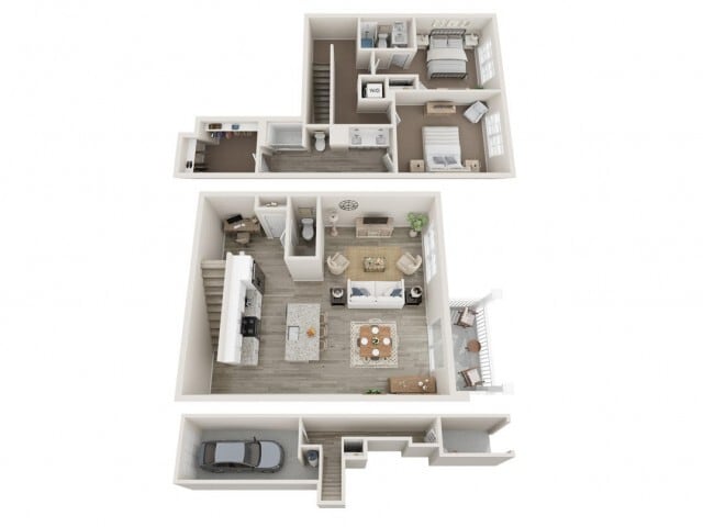 The Laurel, Townhome with 2 Bedrooms | 2.5 Bathrooms - Sweetwater Springs