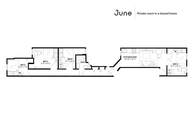 Building Photo - Room in Shared 4 bed/1 bath home