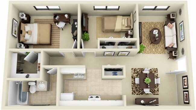 Floorplan - Gaslight Apartments