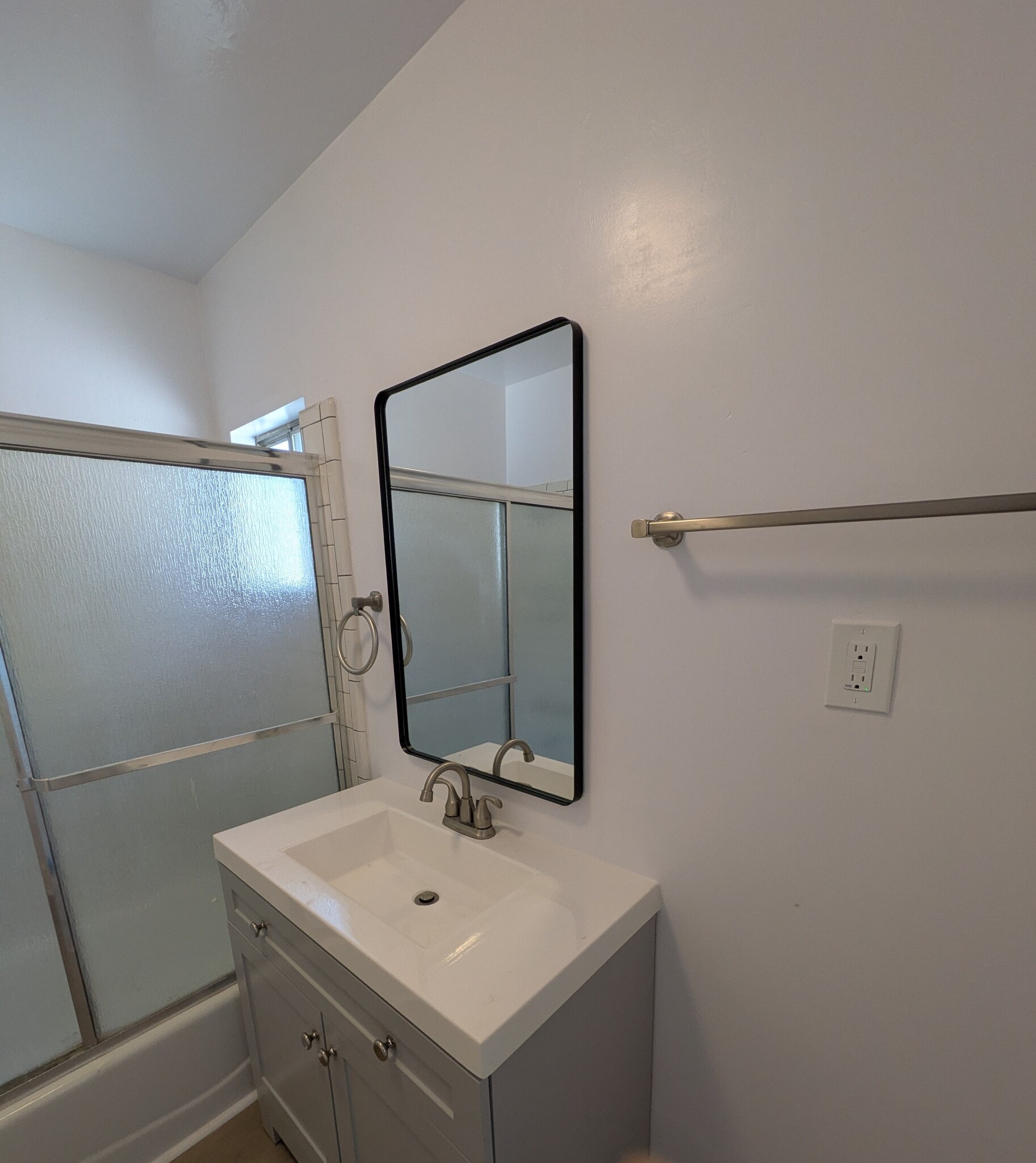New vanity, mirror and towel racks - 1117 Raleigh St