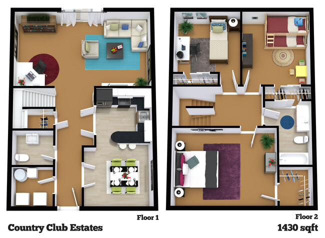 3 Bedroom Town home - Country Club Estates