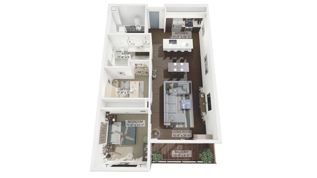 Floorplan - La Collina Living in Little Italy Cleveland