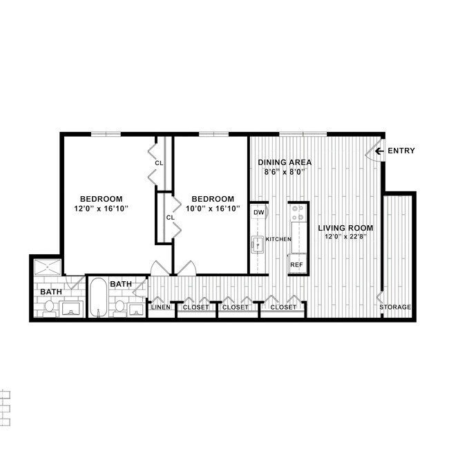 Floorplan - Woodgate Apartments
