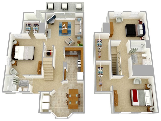 Floorplan - Rohoic Wood Apartments and Townhomes