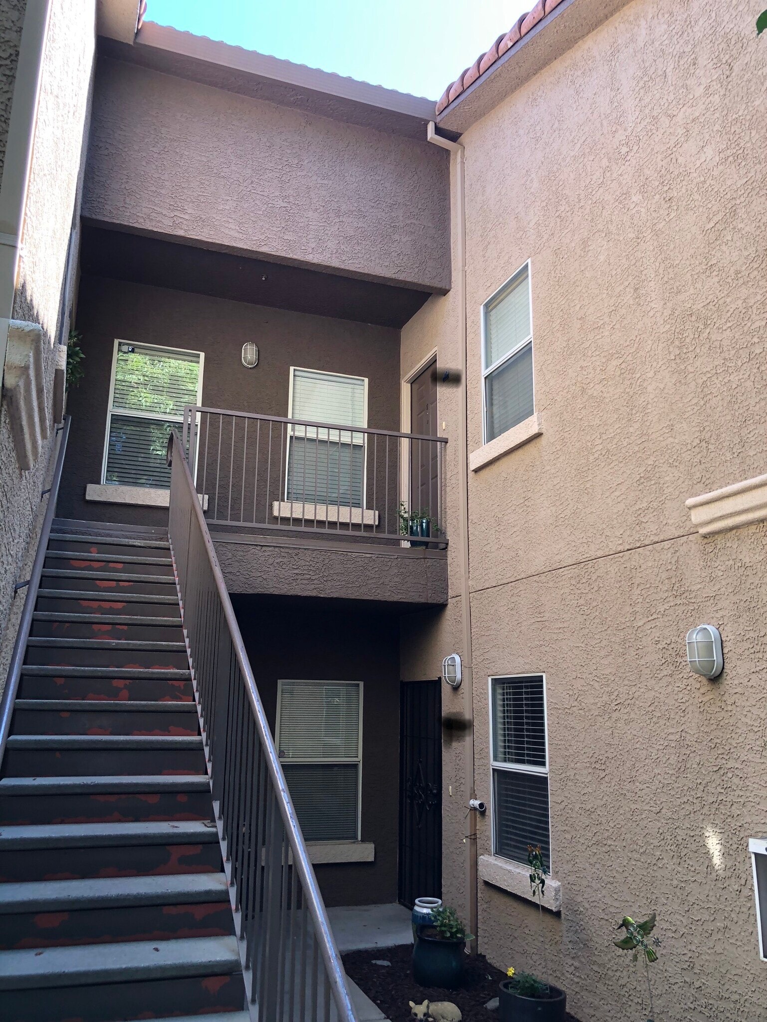 Entry stairs to the upstairs condo - 10001 Woodcreek Oaks Blvd