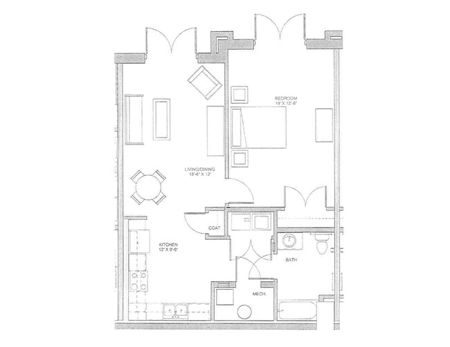 Floorplan - The Lofts at Southside Apartments