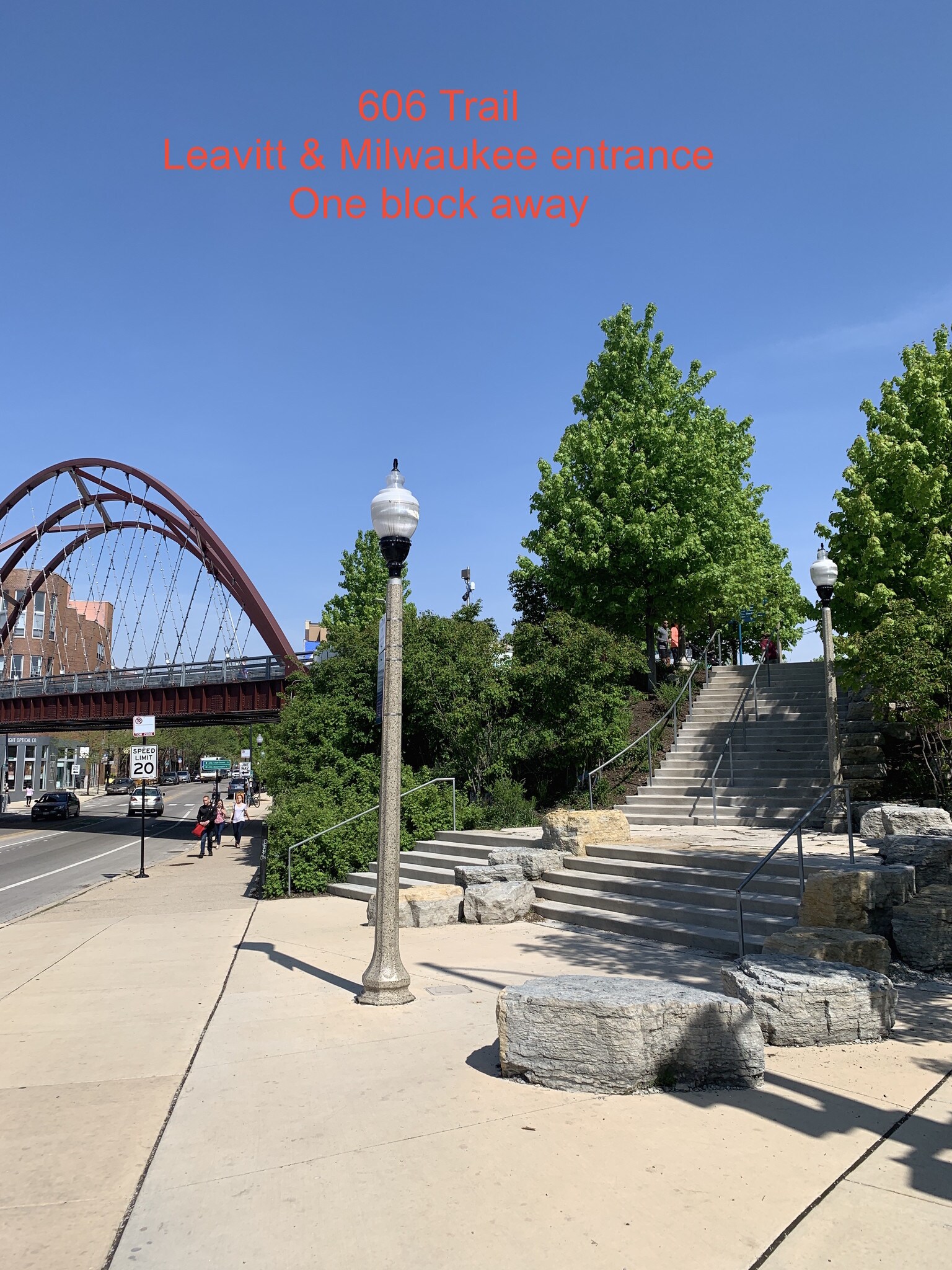 entry to 606 trail leavitt milwaukee entrance - 1944 N Oakley Ave