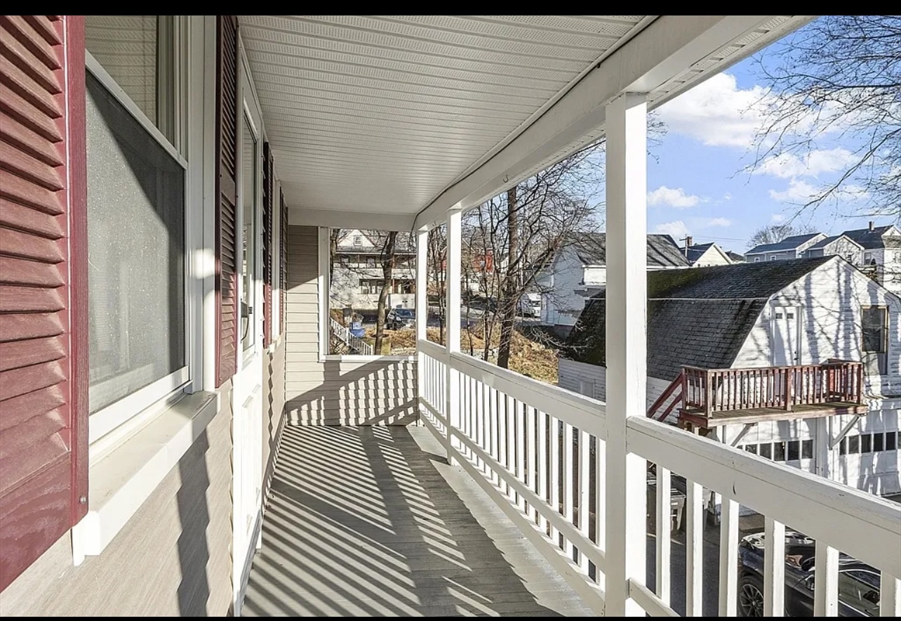 Private balcony for unit 2 - 110 Marquette St