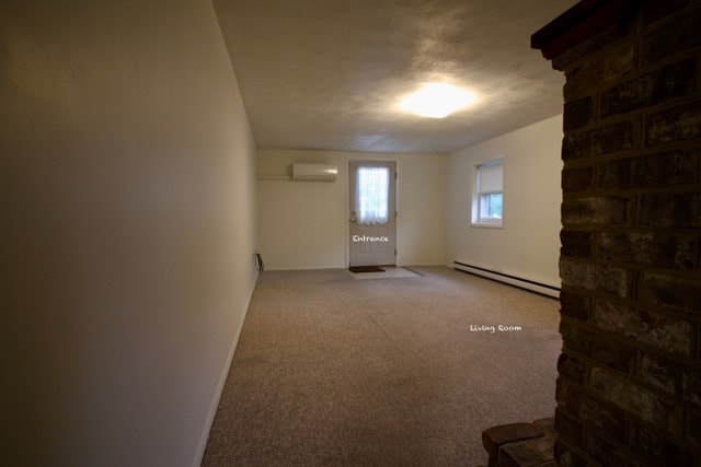 Living room photo 2. Door leads to parking space. - 50 Park Ave