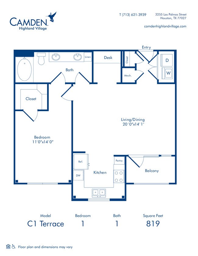 Floorplan - Camden Highland Village