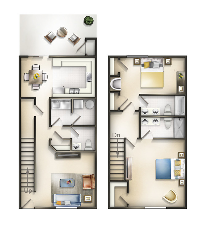 River Birch West Floor Plan - River Birch Apartments