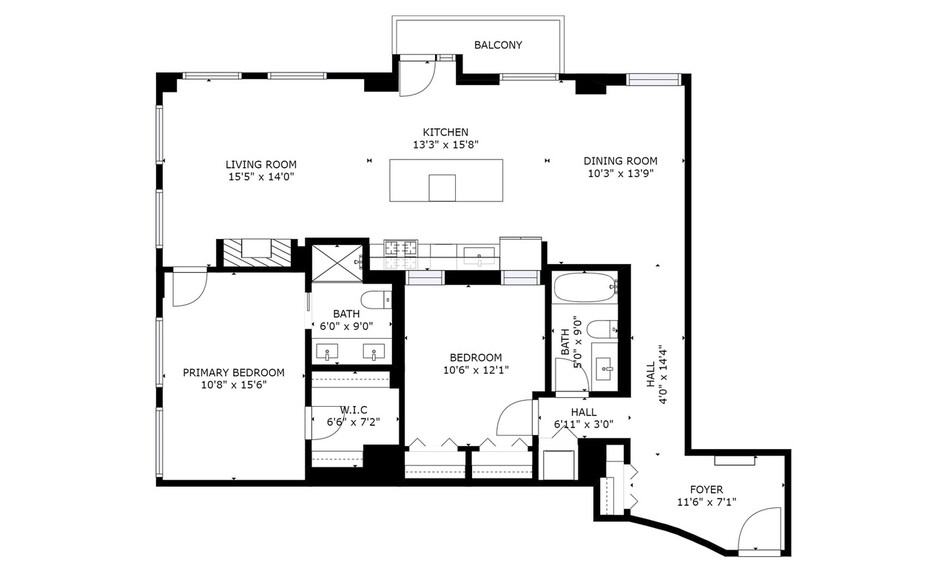 Floor Plan - 208 W Washington St