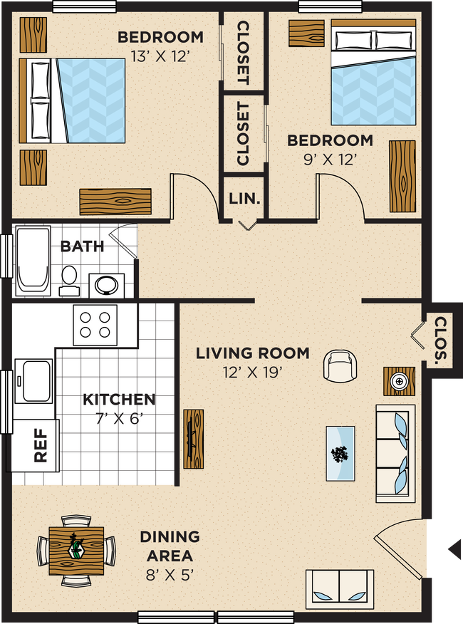Floorplan - Glassboro Terrace