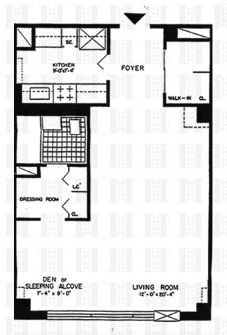 Floorplan - 372 Central Park West