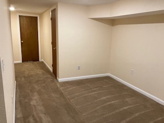 carpeted finished basement - 8945 Field St