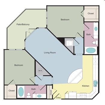 2BR/2BA - Camden Belmont