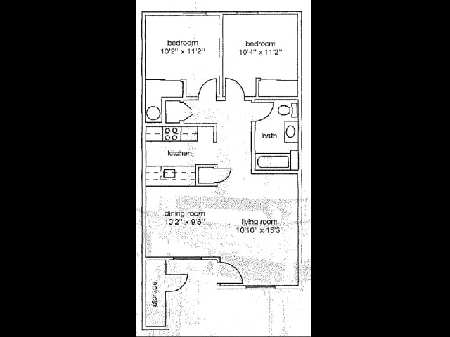 2BR/1BA - Aspen Villas